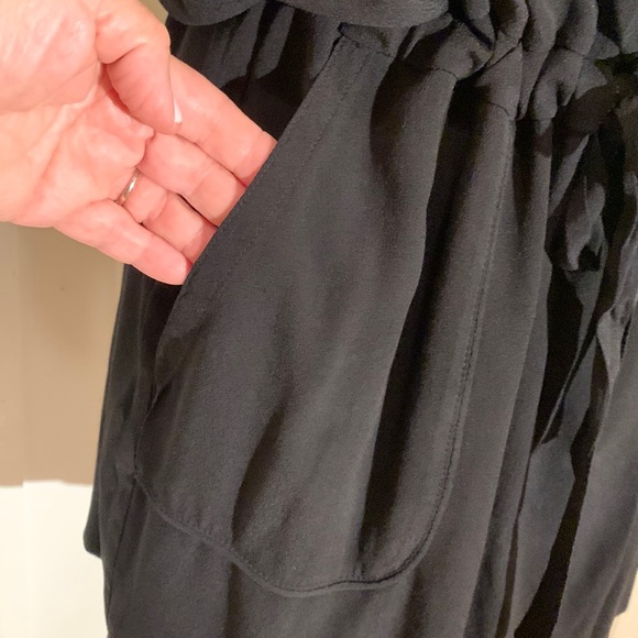 Monrow Twill Pocket Dress with Waist Drawcord • Size L - Picture 14 of 16